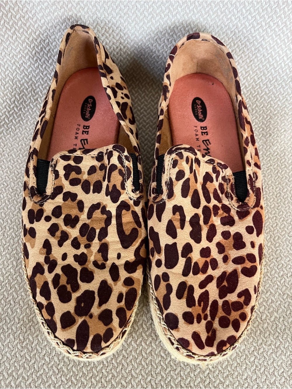 Dr. Scholl's Be Energized Animal Print Espadrilles Size 6